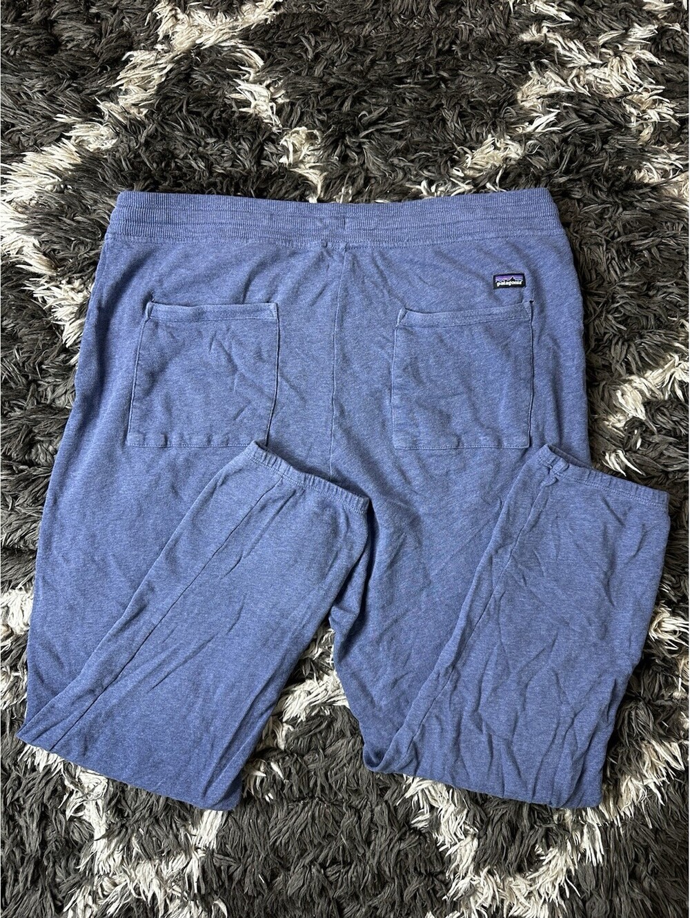 Patagonia Organic Cotton Joggers Sweatpants Blue Heather Mens Large L